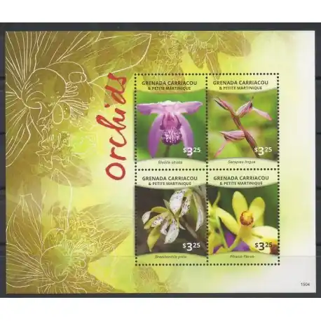 Grenade - 2015- No 4182/4185 - orchidées Must-Have