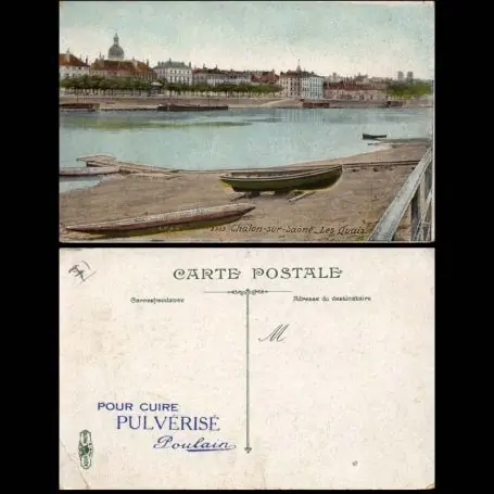Carte postale 71 - Chalons sur Saone - Les quais Pas Cher