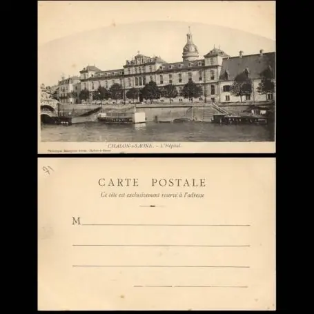 Authentique Carte postale 71 - Chalons sur Saone - L'Hopital