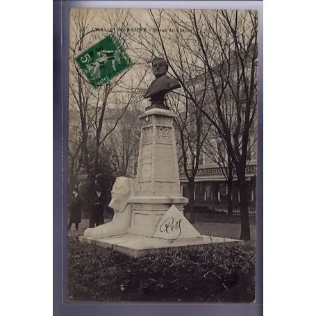 Carte postale 71 - Chalon-sur-Saone - Statue de Chabas - Voyage - Dos divise Prix Choc