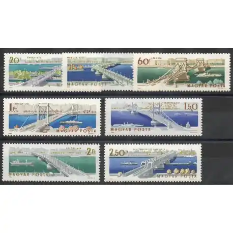 Haute Qualité Hongrie - 1964- No 1683/1689 - Ponts