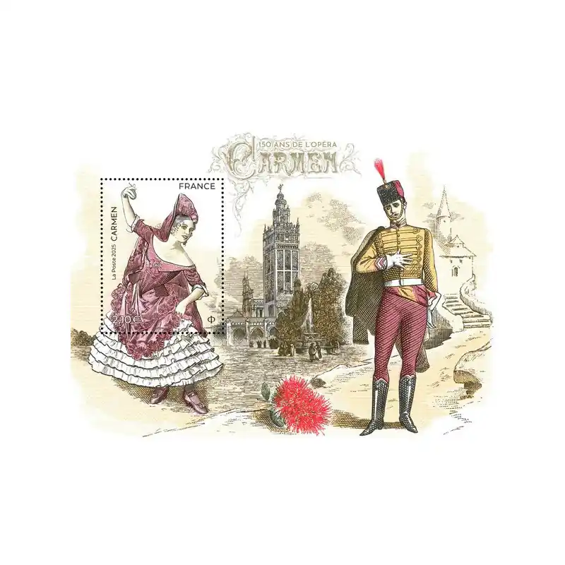 Artisanat Feuillet de timbre 150 ans de l'Opéra Carmen N°F5859 neuf**.