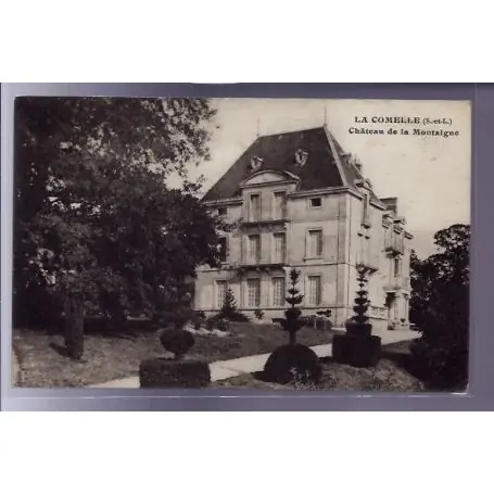 Commander Maintenant Carte postale 71 - La Comelle - Chateau de la Montaigne - Voyage - Dos divise