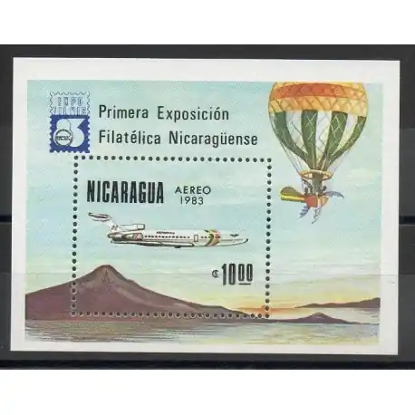 Affaire À Saisir Nicaragua - 1983- No BF 159 - Ballons - dirigeables
