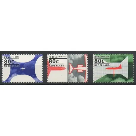 Pays-Bas - 1994- No 1472/1474 - Avions Dernière Chance