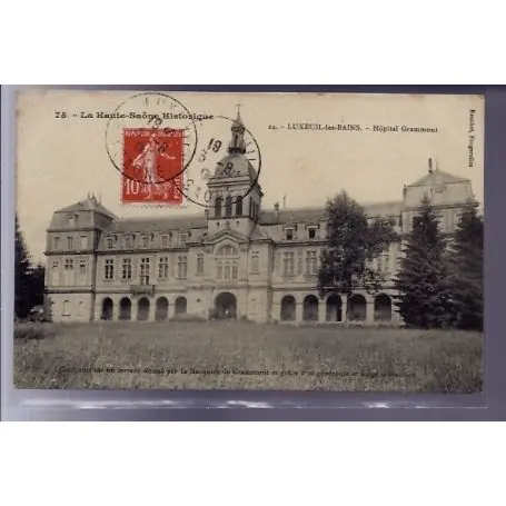 Carte postale 71 - Luxeuil-les-Bains - Hopital Grammont - Voyage - Dos divise Solde