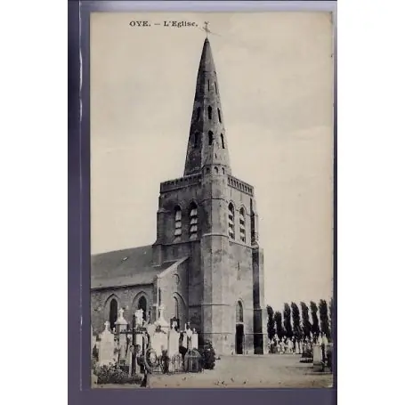Exclusif Carte postale 71 - Oye - L' eglise - Non voyage - Dos divise