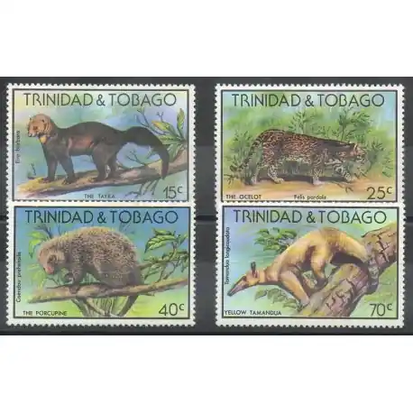 Trinité et Tobago - 1978- No 380/383 - Animaux Garantie Incluse
