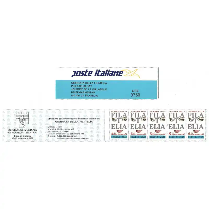 Journée de la philatélie carnet de timbres d'Italie N°C1975 neuf. Achetez Aujourd’hui