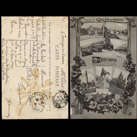 Acheter En Ligne Carte postale 71 - Souvenir de Chalons sur Saone - Carte multivue