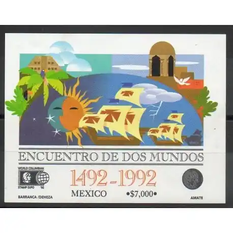 Livraison Gratuite Mexique - 1992- No BF 37 - Christophe Colomb
