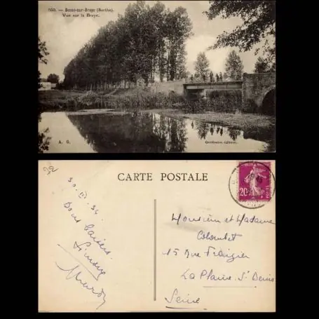 Usine Directe Carte postale 72 - Besse sur Braye - Vue sur la Braye