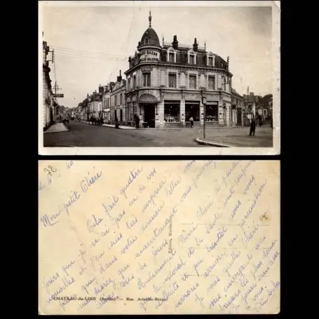 Carte postale 72 - Chateau du Loir - Rue Aristide Briand - CPSM Nouvelle Collection