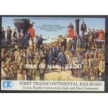 Marque Man (Ile de) - 1992- No BF 19 - Trains