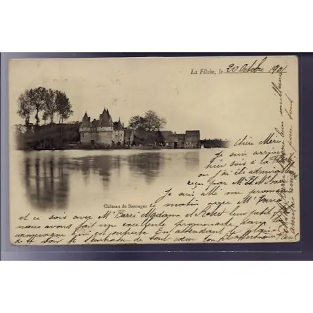 Carte postale 72 - La Fleche - Chateau de Bazouges - Voyage - Dos non divise En Vogue