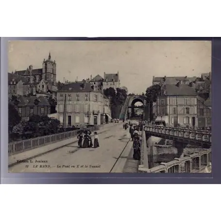 Nouvelle Collection Carte postale 72 - Le Mans - Le Pont en X et le Tunnel - Voyage - Dos divise