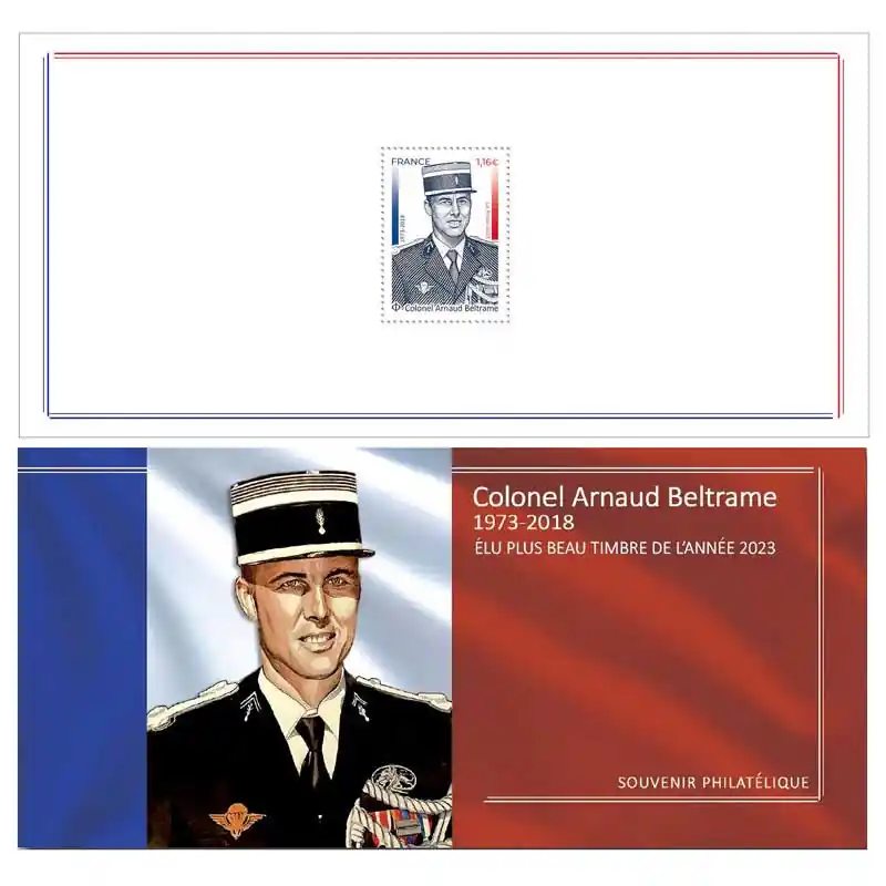 Bloc souvenir N°220 Colonel Arnaud Beltrame neuf**. Original