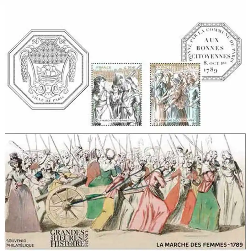 Certifié Bloc souvenir N°219 La marche des femmes neuf**.