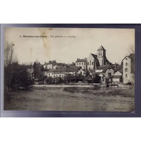Promotion Saisonnière Carte postale 72 - Montigny-sur-Loing - Vue generale sur le Loing - Voyage - Dos divise