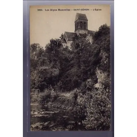 Carte postale 72 - Saint-Ceneri - L' eglise - Non voyage - Dos divise Top Vente