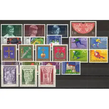 Liechtenstein - Année complète - 1975 - No 563/584 Achetez Aujourd’hui