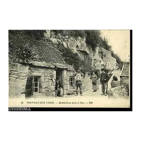Exclusif Carte postale 72 - Vouvray sur Loire - Habitations dans le roc
