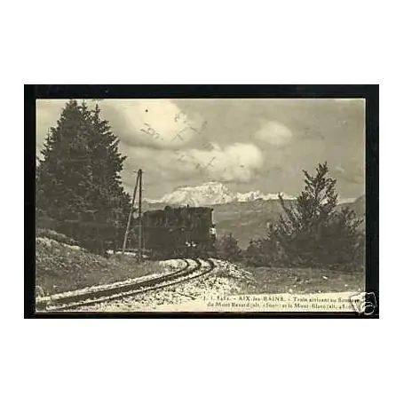 Original Carte postale 73 - Aix-les-Bains - Train au sommet du Mont Revard