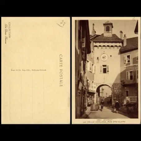 Carte postale 73 - Annecy - Vieille Horloge - Rue Sainte Claire Offre Limitée