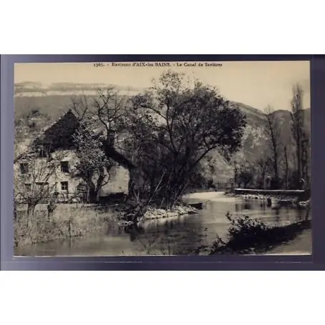 Tendance Carte postale 73 - Environs d' Aix-les-Bains - le Canal de Savieres - Non voyage - Dos divi