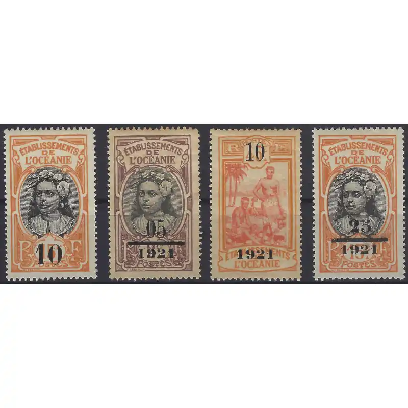 Offre Du Jour Océanie Française timbres N°43-46 série neuf*.