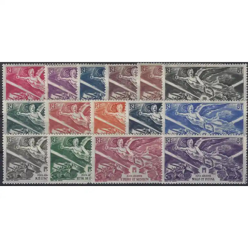 Grande série coloniale aérienne Anniversaire de la victoire neuf**. Acheter Direct