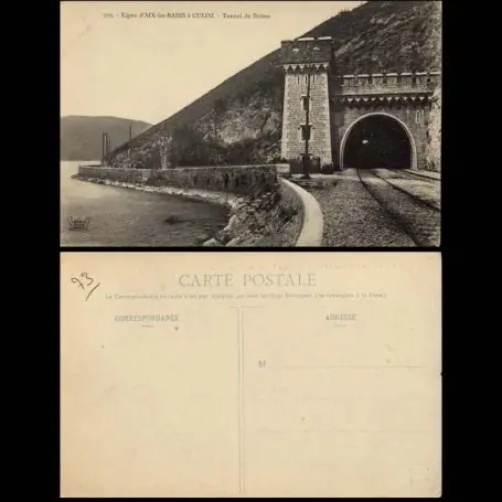 Prix Cassé Carte postale 73 - Ligne d'Aix a Culoz - Le tunnel de Brison