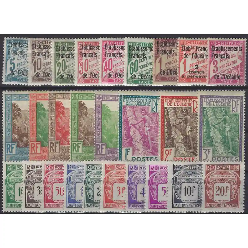 Océanie Française timbres-taxe N°1-27 séries neufs** \\/ *. Soldes