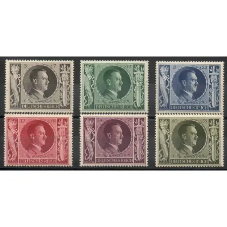 Allemagne - 1943- No 763/768 - Seconde Guerre mondiale Quantité Limitée