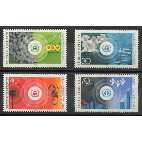 Allemagne occidentale (RFA) - 1973- No 623/626 - Environnement Pas Cher