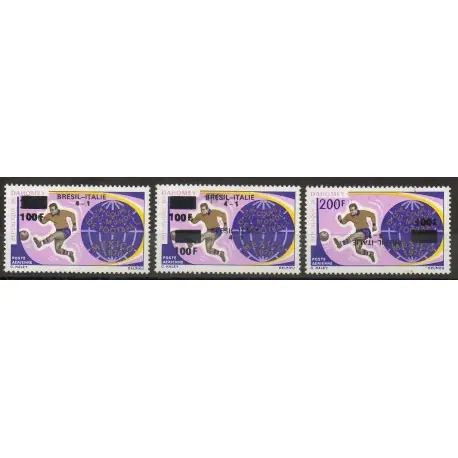Original Dahomey - 1970- No PA 129 surcharge noire type I - Coupe du monde de football