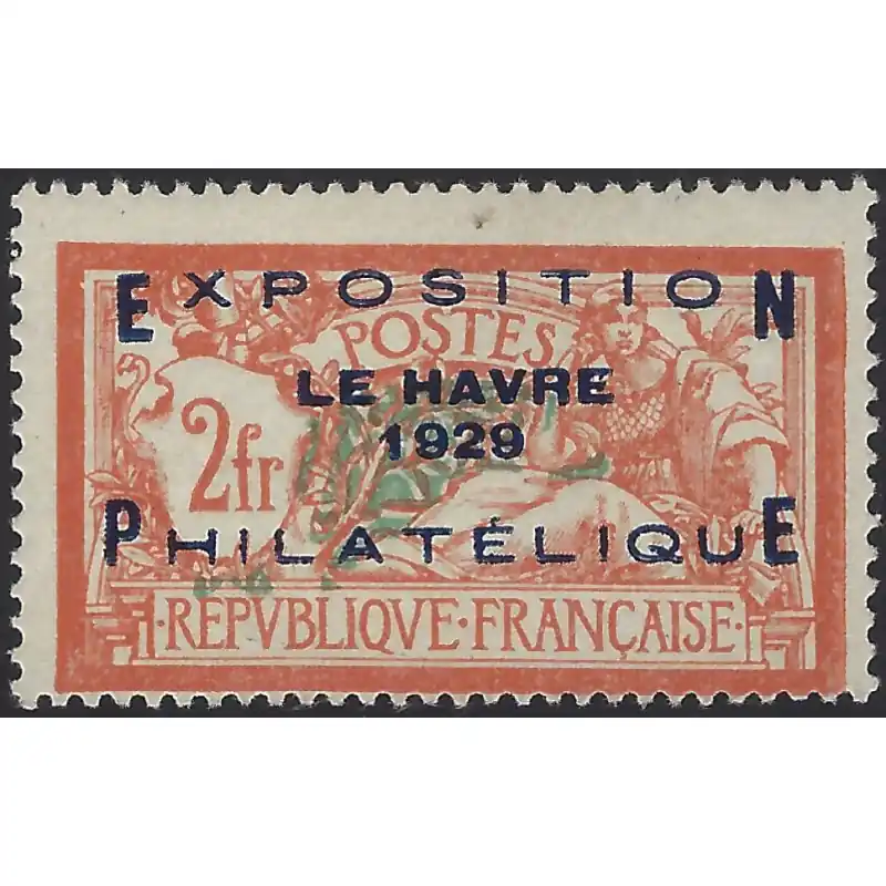Le Havre timbre de France N°257A neuf*. Prix Cassé