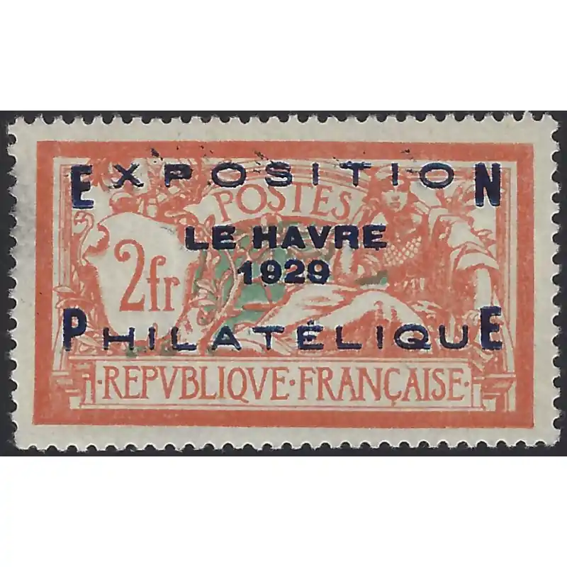 Livraison Gratuite Le Havre timbre de France N°257A neuf*.
