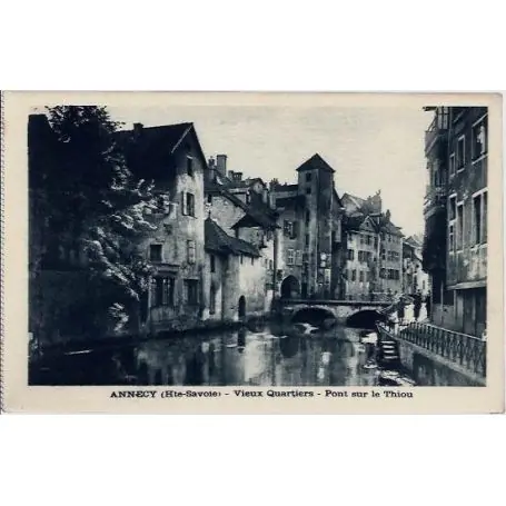 Remise Carte postale 74 - Annecy - Vieux quartiers - Pont sur le Thiou - Non voyage - Dos divise