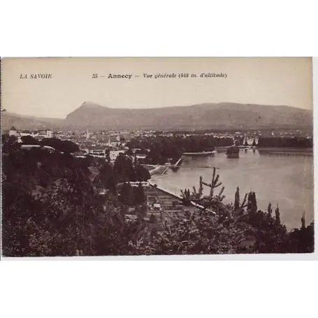 Carte postale 74 - Annecy - Vue generale - Non voyage - Dos divise Dernier Modèle