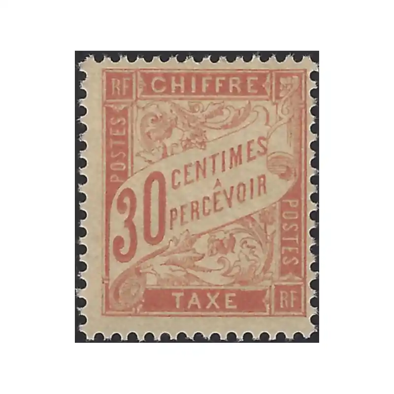 Garantie Incluse Timbre-taxe de France type Duval N°34 neuf*, R.