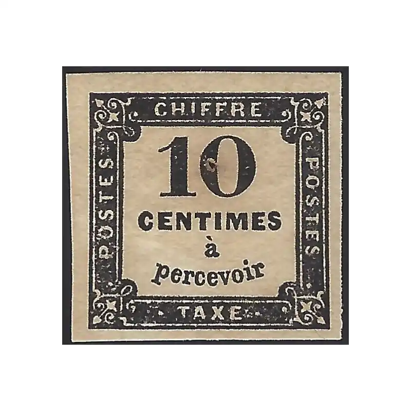 Timbre-taxe de France N°2A neuf*. Marque