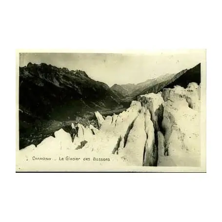 Carte postale 74 - CHAMONIX - LE GLACIER DES BOSSONS Nouveauté