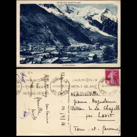 Carte postale 74 - Chamonix-Mont Blanc - Le Mont Blanc Certifié