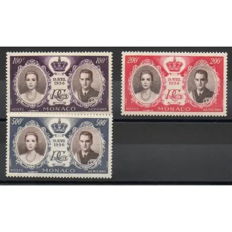 Monaco - Poste aérienne - 1956 - No PA63/PA65 Produit De Marque