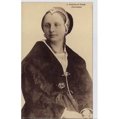 Carte postale 74 - Costumes de Savoie - Tarentaise - Non voyage - Dos divise Prix Bas