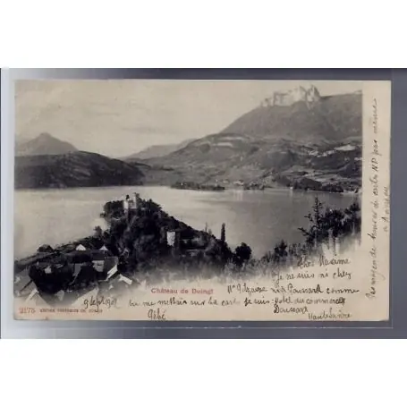 Carte postale 74 - Duingt - le chateau - Voyage - Dos non divise Meilleure Qualité