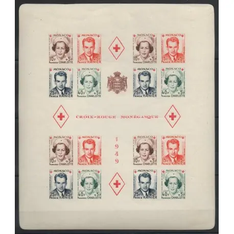 Nouvelle Collection Monaco - Blocs et feuillets - 1949 - No BF 3B - neuf avec charnière - non dentelé