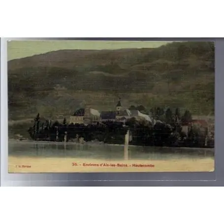 Artisanat Carte postale 74 - Environs d' Aix-les-Bains - Hautecombe - Voyage - Dos divise