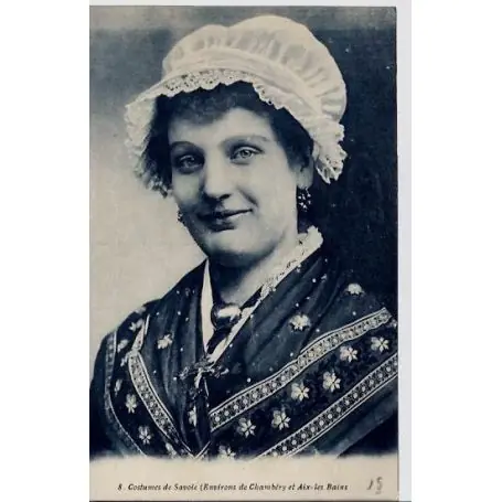 Prix Promo Carte postale 74 - Environs de Chambery - Costumes de Savoie- Voyage - Dos divise